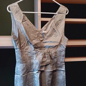 "Juanette Lopore" Blue linen dress